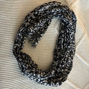 Loft Navy and White Scarf